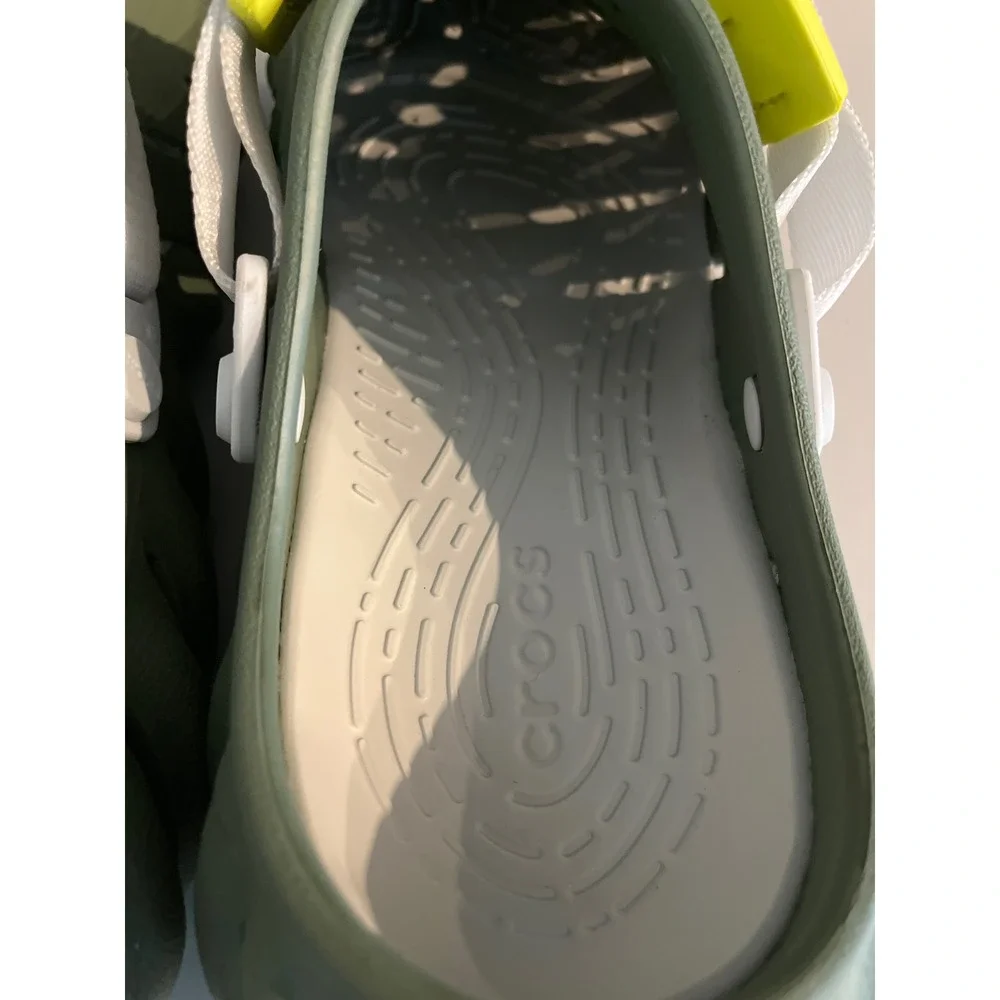 Crocs Echo Clog Green Tumbleweed Lime Yellow Mens 9 Womens 11 207937-2V0